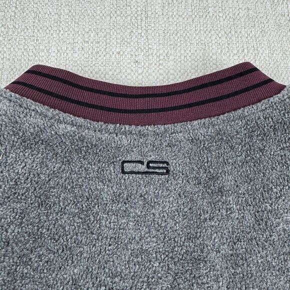 VTG Montana University Men's Cable Sportswear Side Zip Lined Fleece Pullover - Picture 9 of 16